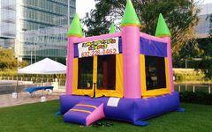 BH003  Bounce House PINK PURPLE & GREEN