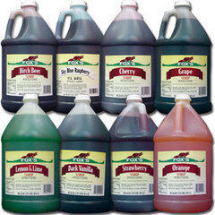 Extra Sno Cone Supplies 3 extra flavors and 100 cups