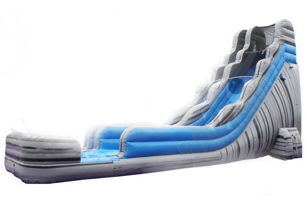 20ft Grey Mountain Water Slide w/ Splash Pad