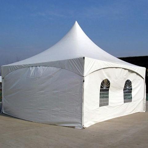 003 Tent 20 x 20 with 3 walls and 4 tables and 40 chairs