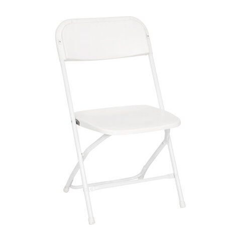 Folding Chairs, White-Indoor ONLY 