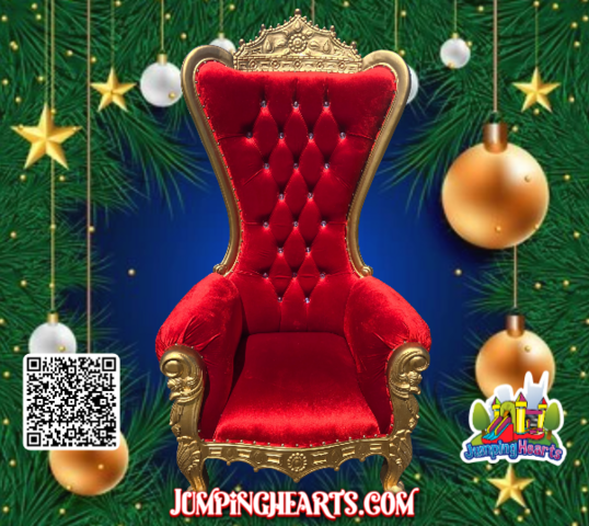 Santa's Throne Rental Nashville TN | Jumping Hearts Party Rentals