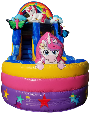 Unicorn water slide rental Nashville, Jumping Hearts Party rentals Nashville, Nashville unicorn bounce house rental