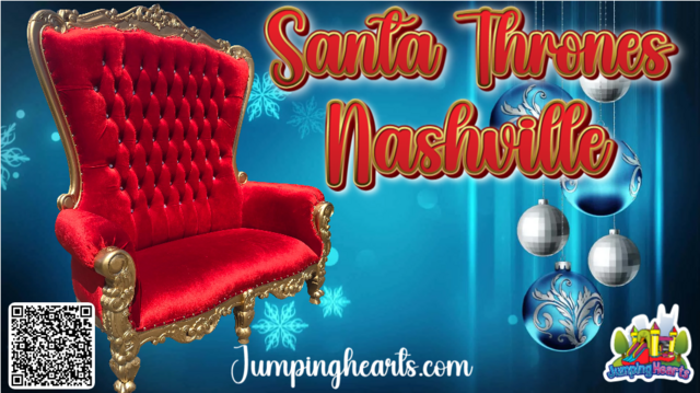 Elegant Santa Throne Rentals Nashville | Jumping Hearts Party Rentals