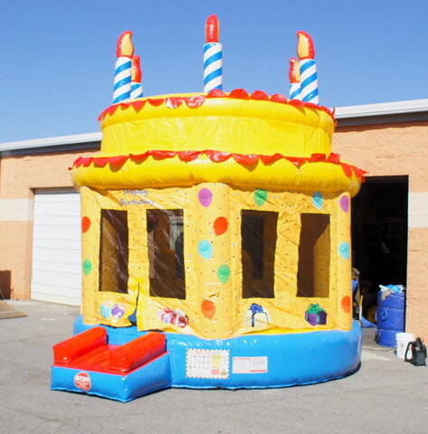 Birthday Cake Bounce House Rental Nashville | Jumping Hearts Party Rentals