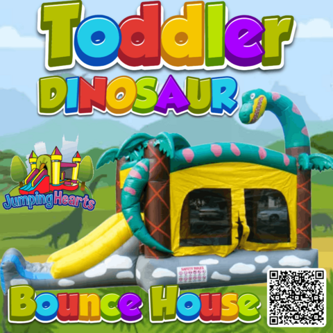 Dinosaur bounce house for toddlers Nashville TN Jumping Hearts Party Rentals
