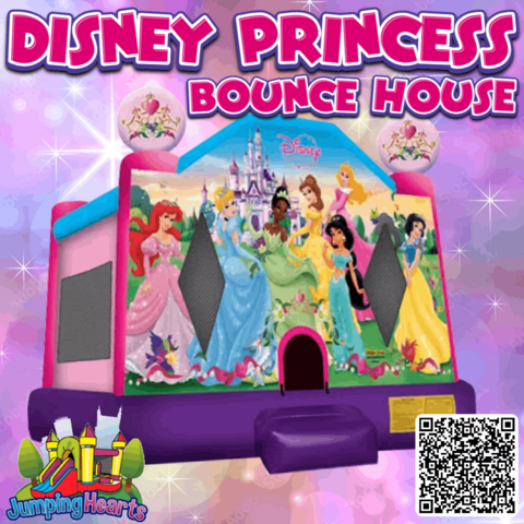 Disney princess bounce house for rent Nashville TN Jumping Hearts ParTy Rentals