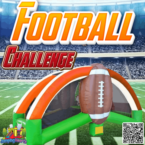 inflatable football game rental Nashville TN jumping hearts party rentals