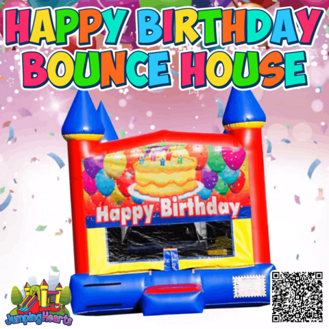 Happy Birthday Bounce House for rent Nashville TN Jumping Hearts Party Rentals