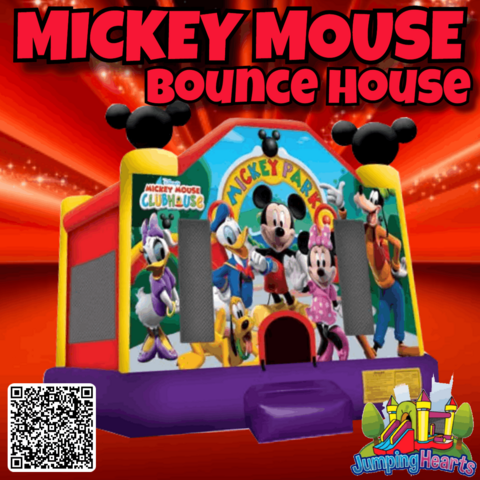 Mickey mouse bounce house for rent Nashville Tn jumping hearts party rentals