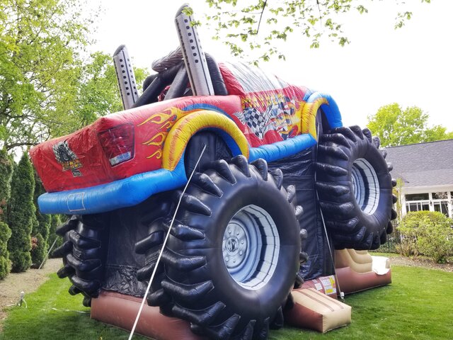 Perfect Monster Truck Bounce House Rental in Nashville for a Monster Jam Party