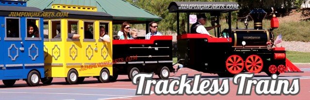 Nashville trackless train rental | Jumping Hearts Party Rentals