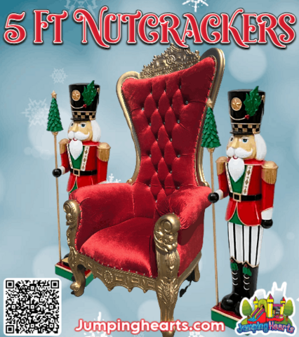 Beautiful Santa Throne for Christmas Pictures Nashville