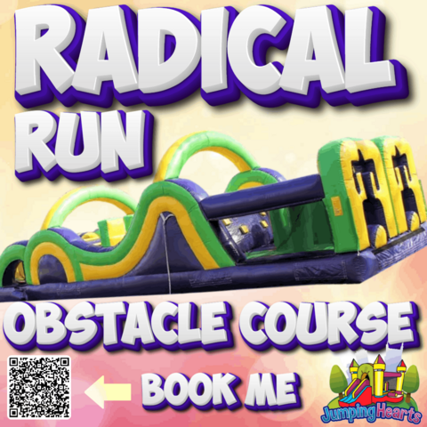 jumping hearts party rentals obstacle course