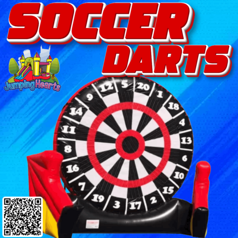 inflatable giant soccer dart game rental Nashville TN
