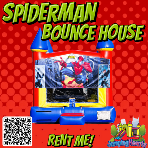 Spiderman Bounce House rental Nashville TN Jumping Hearts Party Rentals