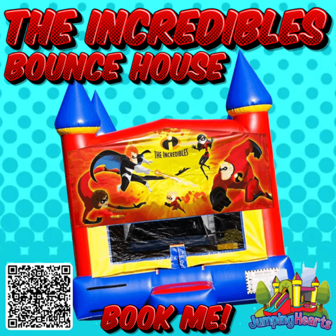 The Incredibles Bounce House rental Nashville TN Jumping Hearts Party Rental