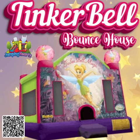 Tinkerbell Bounce House for rent Nashville TN Jumping Hearts Party Rentals