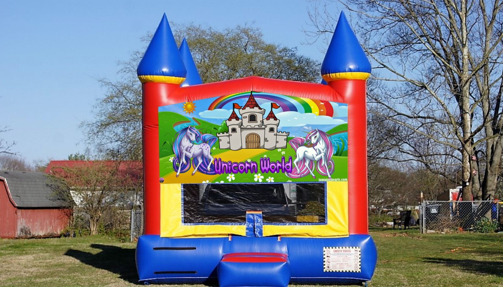 Unicorn Bounce House rental jumping hearts party rentals Nashville TN