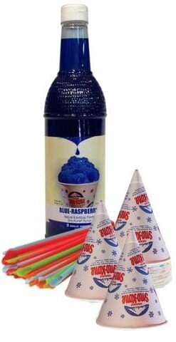 Blue Raspberry Snow cone supplies for sale Nashville Tn Jumping Hearts Party Rentals