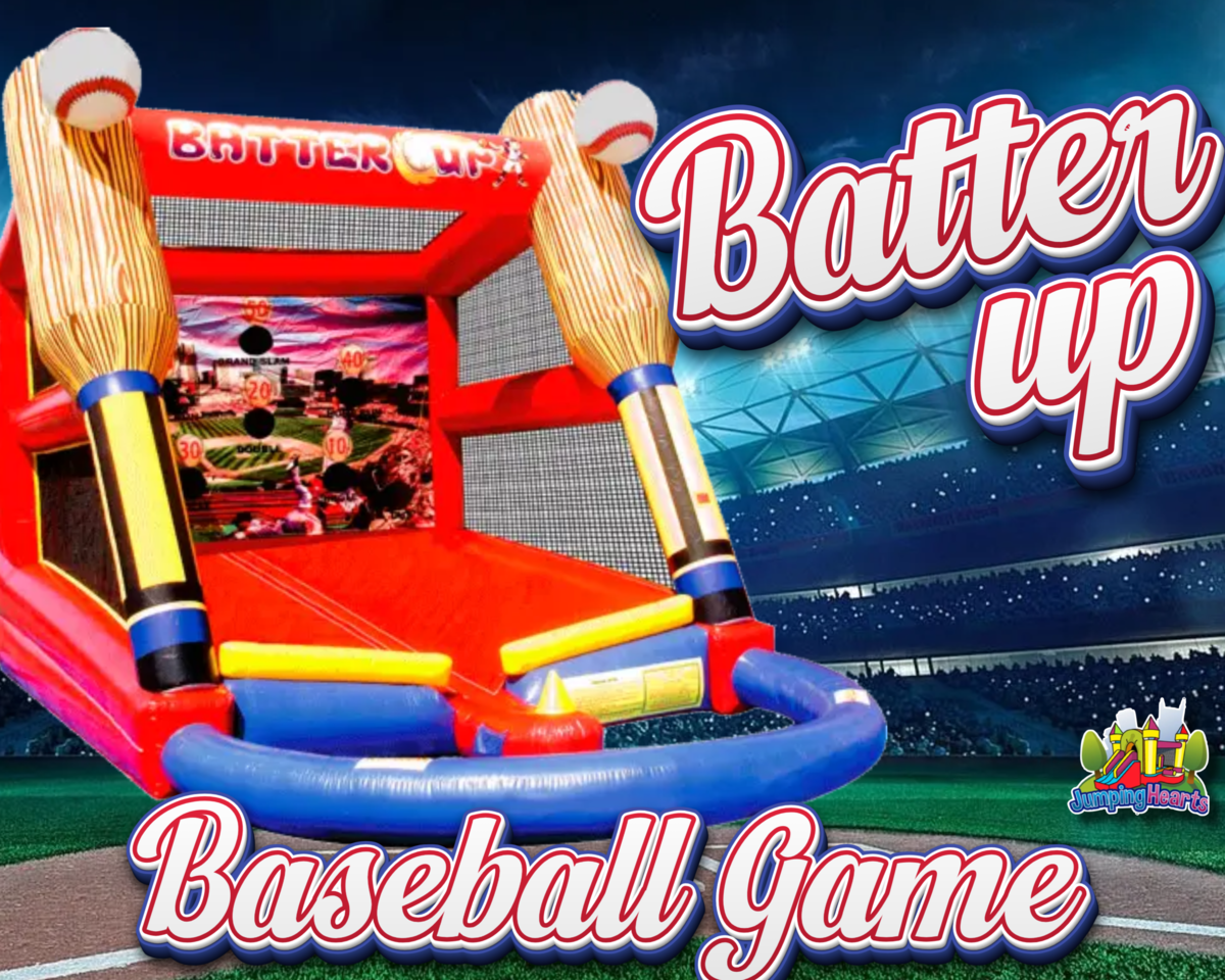 Batter up Inflatable Baseball Game Rental Nashville | Jumping Hearts Party Rentals Nashville