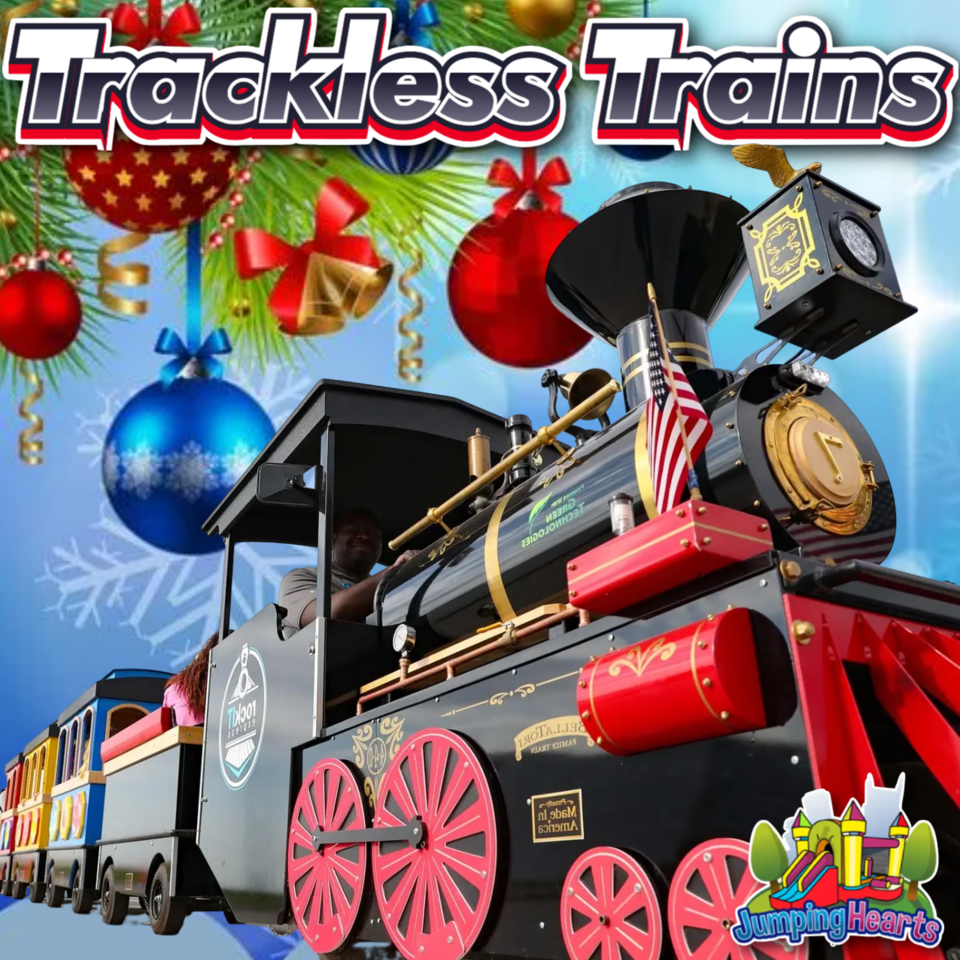 Christmas Trackless Train Rentals Murfreesboro