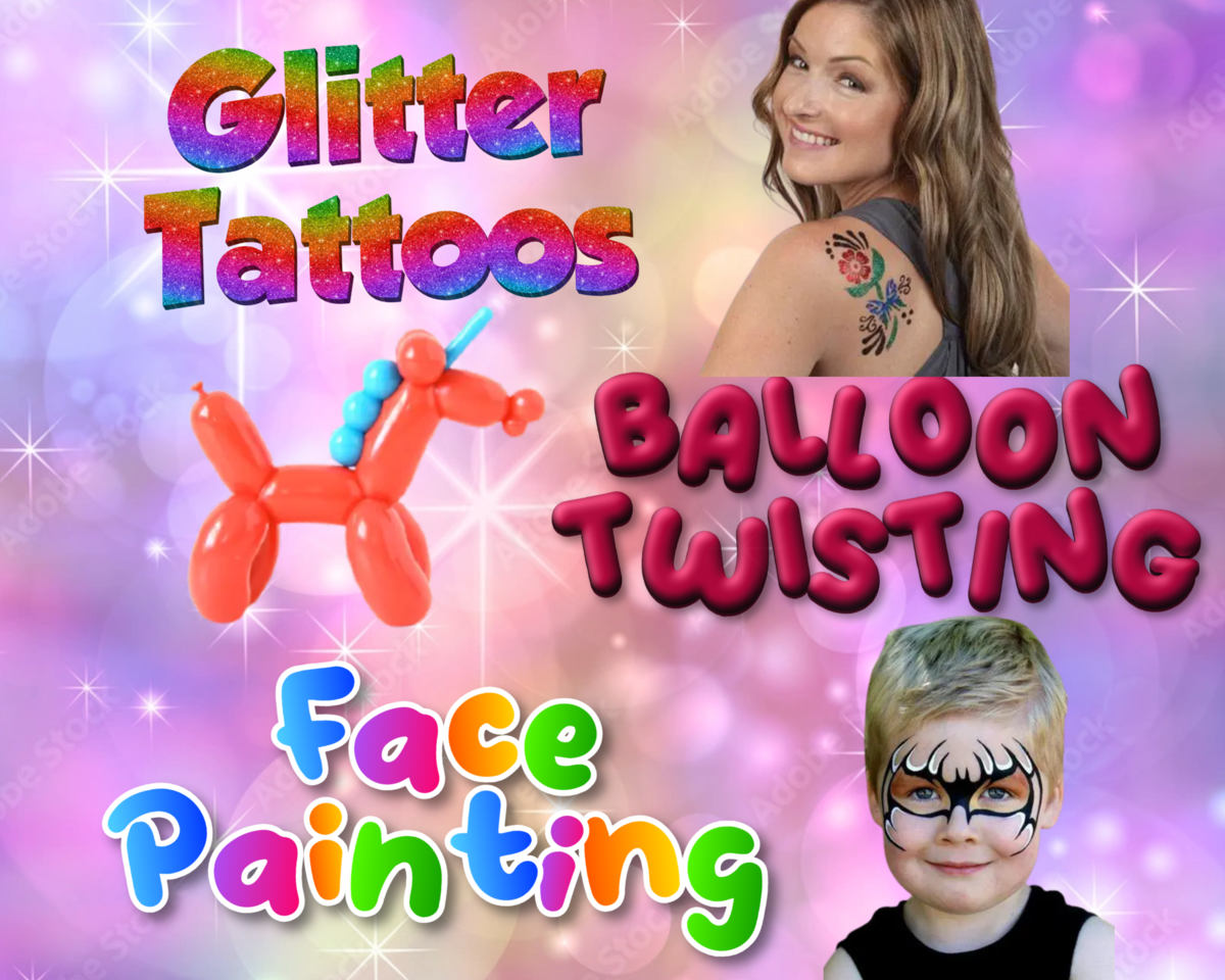 Face Painting Nashville, Balloon Twisting Nashville, Glitter Tattoos Nashville | Jumping Hearts Party Rentals Nashville