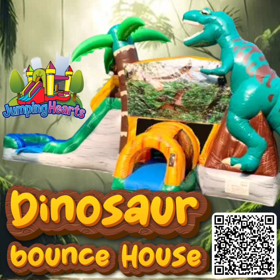 Dinosaur Bounce House Rental Nashville | Jumping Hearts Party Rentals Nashville