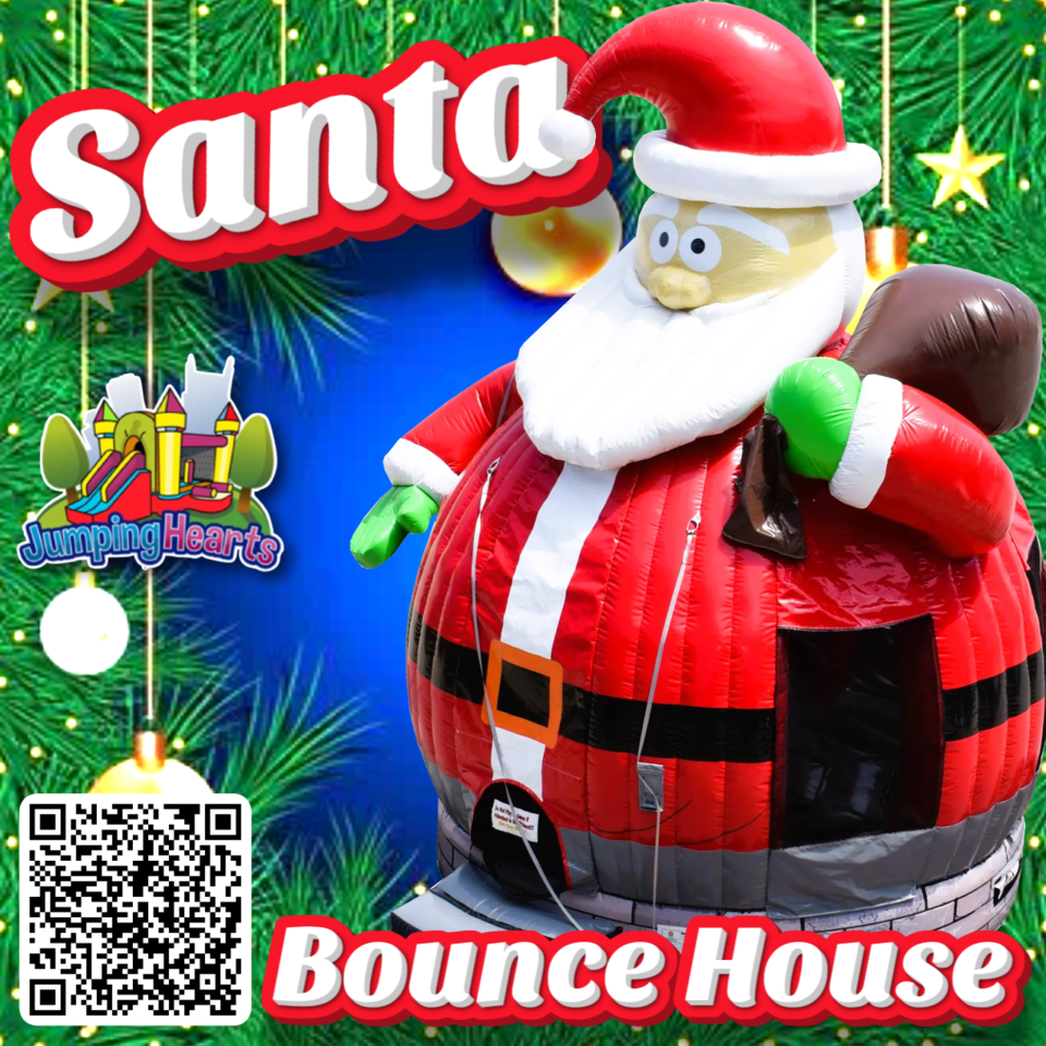 Santa Bounce House Rental Nashville | Jumping Hearts Party Rentals Nashville | Christmas Bounce House Rental Nashville