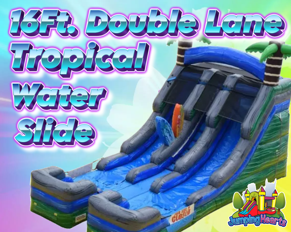 Tropical Water Slide rentals Nashville | Jumping Hearts Party Rentals