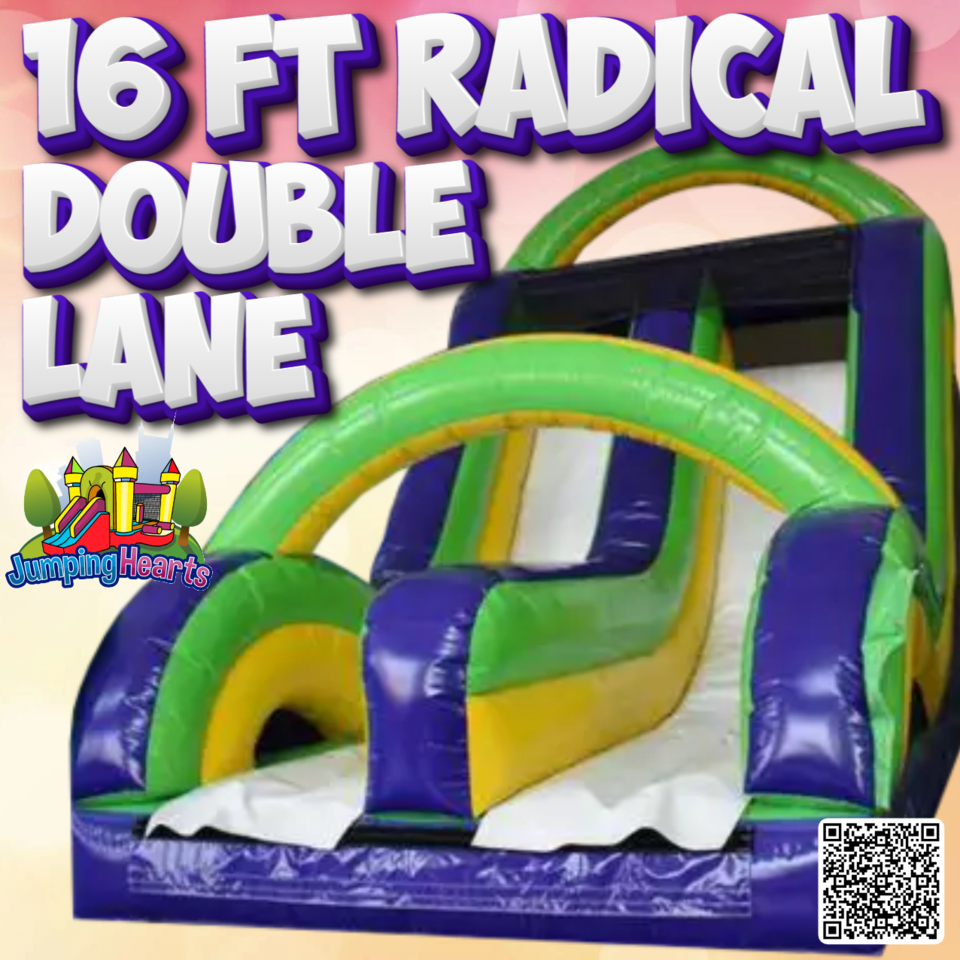 Double Lane slide rental Franklin | Jumping Hearts Party Rentals Franklin