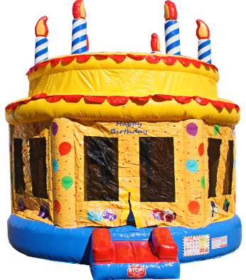 Birthday Cake Bounce house Nashville | Jumping Hearts Party Rentals