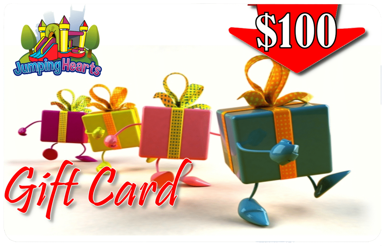 party rentals gift cards Nashville, jumping hearts party rentals