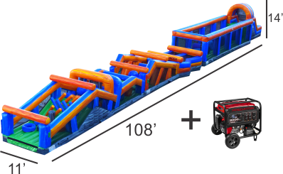 108ft Mega Obstacle Challenge