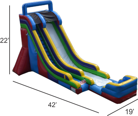 22' Single Lane Slide (WET)