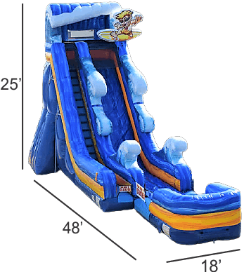 25ft Surf Time Water Slide