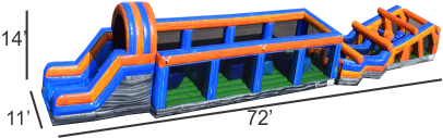 72ft Warrior's Challenge Obstacle Course