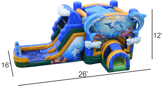 Dolphin Splash Bounce House 