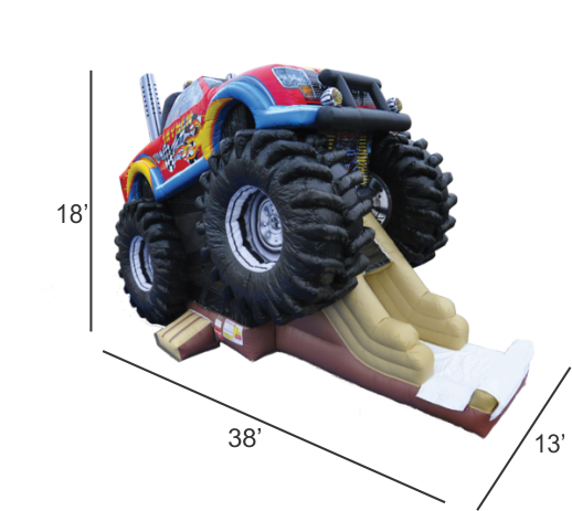 Inflatable Monster Truck Combo
