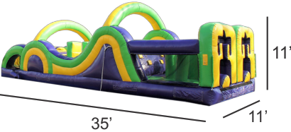 35ft Radical Run Obstacle Course