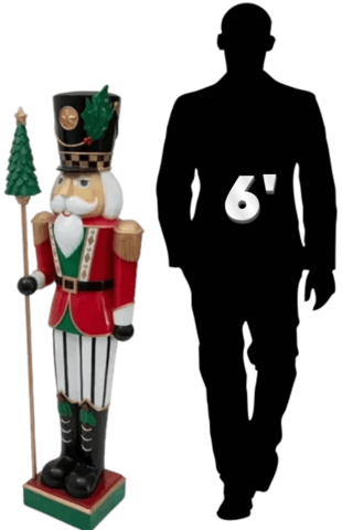 5ft Red Coat Nutcracker