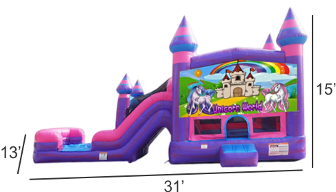 Unicorn Combo Bounce House