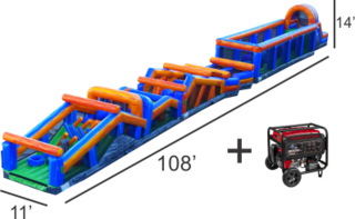 <strong><span style='color:#0000ff;'>108ft Mega Obstacle Challenge</span></strong>