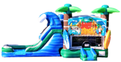 Surf Bounce House Combo (Wet)***Exclusive Jumping Hearts Design*** 