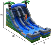16ft Double Lane Tropical Water Slide***Available now*** 