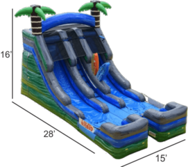 <strong><span style='color:#0000ff;'>16ft Double Lane Tropical Water Slide<font color='red'><marquee>***Available now***</marquee></font> </span></strong>