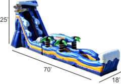25ft Californian Wave Water Slide***Exclusive Jumping Hearts Design*** 