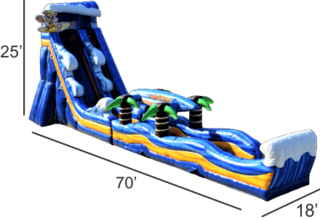 <strong><span style='color:#0000ff;'>25ft Californian Wave Water Slide<font color='red'><marquee>***Exclusive Jumping Hearts Design***</marquee></font></span></strong>