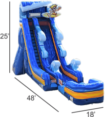 <strong><span style='color:#0000ff;'>25ft Surf Time Water Slide<font color='red'><marquee>***Exclusive Jumping Hearts Design***</marquee></font> </span></strong>