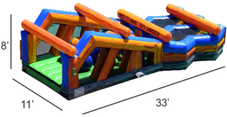 <strong><span style='color:#0000ff;'>33ft Mega Zigzag Obstacle Course</span></strong>
